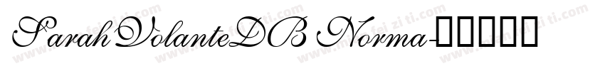 SarahVolanteDB Norma字体转换